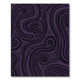 Purple Purple Swirl Geometric Area Rug