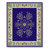 Medallion Blue and Teal Navy Blue Persian Medallion Area Rug