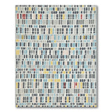 Geometric Modern Vibrant Multi-Color Geometric Block Rug