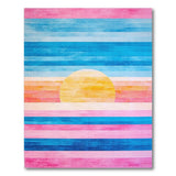Vibrant Sunset Stripe Area Rug
