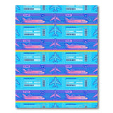 Aviation Blueprint Washable Area Rug