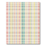 Pastel Plaid Washable Area Rug
