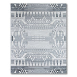 Southwestern Grey Southwestern Geometric Area Rug