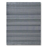 Geometric Modern Grey Grey Striped Woven Area Rug