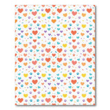 Colorful Hearts Paws Kids Area Rug