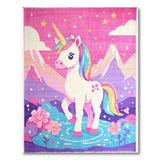 Magical Pink Unicorn Kids Area Rug