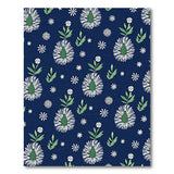 Navy Pear Blossom Floral Area Rug