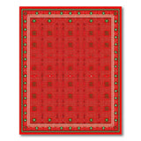 Vibrant Red Traditional Persian Area Rug
