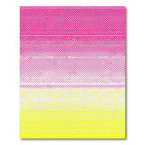 Pink to Yellow Halftone Dot Gradient Rug