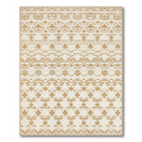 Beige Geometric Tribal Woven Area Rug