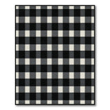 Buffalo Check Black and White Black White Buffalo Check Area Rug