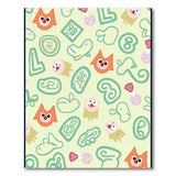 Playful Cartoon Fox and Critter Kids Area Rug