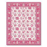 Traditional Persian Pink Floral Persian Area Rug