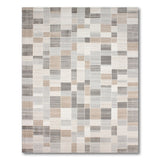 Neutral Geometric Mosaic Area Rug