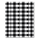 Rustic Farmhouse Black and White Distressed Black White Checkered Area Rug