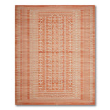 Terracotta Geometric Southwestern Woven Rug
