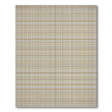 Tan Brown Plaid Grid Area Rug
