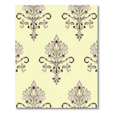 Pink Vintage Pink Floral Damask Area Rug