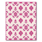 Vintage Pink Floral Pink Area Rug