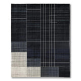 Black and White Geometric Modern Modern Geometric Black White Area Rug