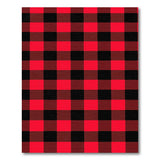 Classic Red Black Buffalo Plaid Rustic Farmhouse Area Rug