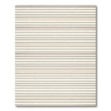 Beige Grey Horizontal Striped Area Rug