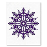 Purple Mandala Floral Purple Area Rug