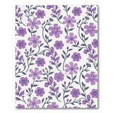 Purple Purple Floral Bloom Area Rug