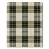 Beige Olive Green Tartan Plaid Area Rug
