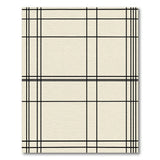 Beige Grid Washable Area Rug