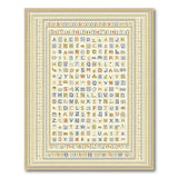 Egyptian Hieroglyph Alphabet Area Rug