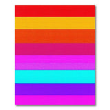Stripe Multi-color and Patterns Vibrant Multi-Color Horizontal Stripe Area Rug