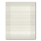 Beige Neutral Framed Geometric Area Rug