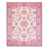 Pink Floral Traditional Persian Traditional Persian Area Rug