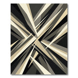 Grey Modern Geometric Grey Abstract Area Rug