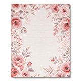 Peony Floral Vintage Blush Pink Peony Floral Area Rug