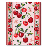 Pink Cherry Fruit Pattern Pink Area Rug