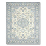 Blue and Teal Blue Teal Persian Medallion Area Rug