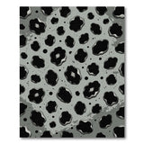 Distressed Grey Leopard Spot Area Rug