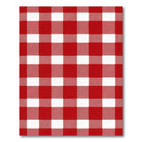 Red Checkered Gingham Area Rug