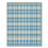 Blue Plaid Check Area Rug