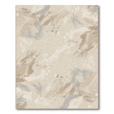 Beige Neutral Abstract Strokes Area Rug