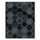 Modern 3D Hexagon Grey Area Rug