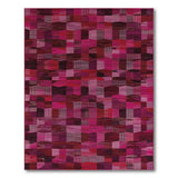 Geometric Modern Vibrant Pink Geometric Block Area Rug