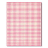 ODIKA Pink Gingham Checkered Washable Rug - Low Pile Non-Slip Area Rug for Kids & Pets