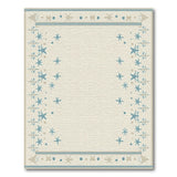 Coastal Beach Blue and Teal Teal Starfish Coastal Area Rug