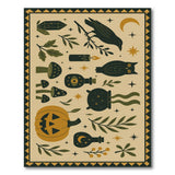 Mystic Halloween Beige Area Rug