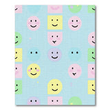 Playful Cartoon Happy Faces Area Rug