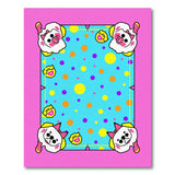 Cute Cartoon Pig Polka Dot Kids Area Rug