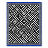 ODIKA Modern Maze Geometric Washable Area Rug - Low Pile Non-Slip